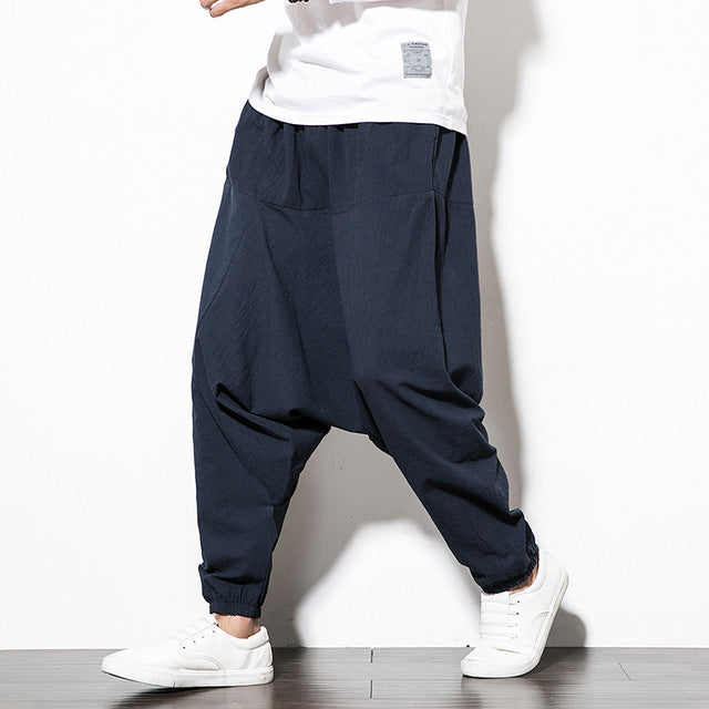 Baggy Drop-crotch Pants