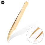 1 Pcs Eyelashes Tweezers Stainless High Precision Anti-static