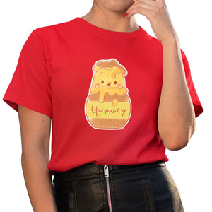 New Disney T-shirt Cute Winnie the Pooh Bear Graphic Female Clothing Casual Ladies Tshirt