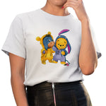 New Disney T-shirt Cute Winnie the Pooh Bear Graphic Female Clothing Casual Ladies Tshirt