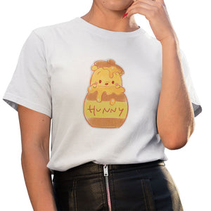 New Disney T-shirt Cute Winnie the Pooh Bear Graphic Female Clothing Casual Ladies Tshirt