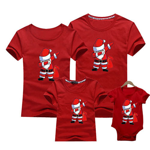 Christmas Family Look Mom And Me Clothes Adult Kids T-shirt Baby Outfits