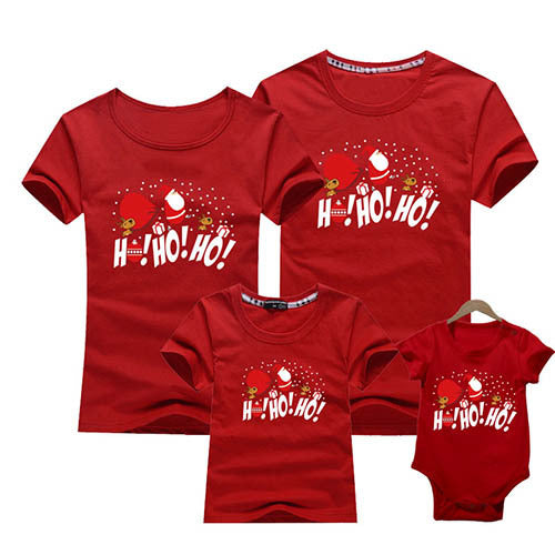 Christmas Family Look Mom And Me Clothes Adult Kids T-shirt Baby Outfits