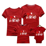 Christmas Family Look Mom And Me Clothes Adult Kids T-shirt Baby Outfits