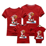 Christmas Family Look Mom And Me Clothes Adult Kids T-shirt Baby Outfits