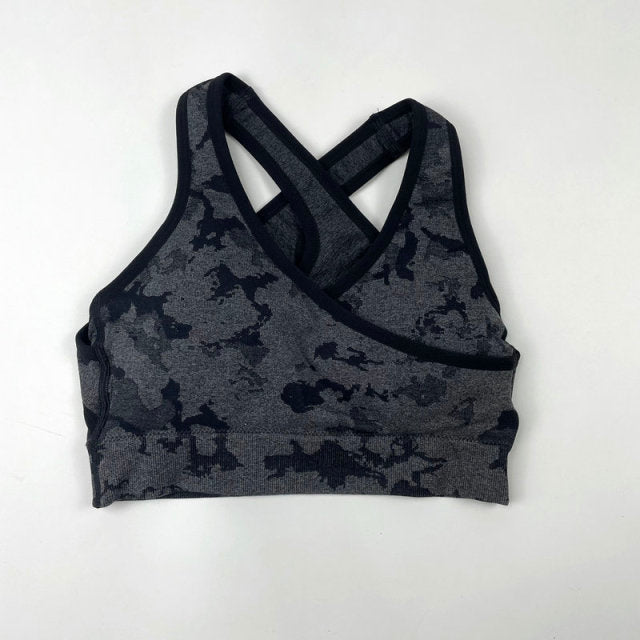 Adapt Camo Seamless Yoga Set For Women Workout Summer Clothes Sports Bra