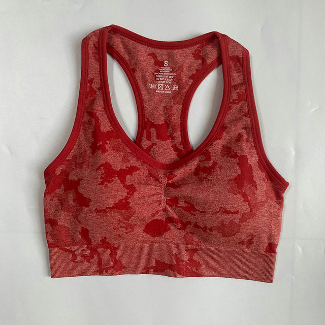 Adapt Camo Seamless Yoga Set For Women Workout Summer Clothes Sports Bra