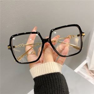 Fashion Oversized Square Eyewear Retro Women