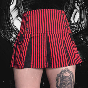 E-girl Gothic Lace Mini Pleated Skirt Women Aesthetic High Waist A-Line Short Skirt Streetwear