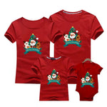 Christmas Family Look Mom And Me Clothes Adult Kids T-shirt Baby Outfits