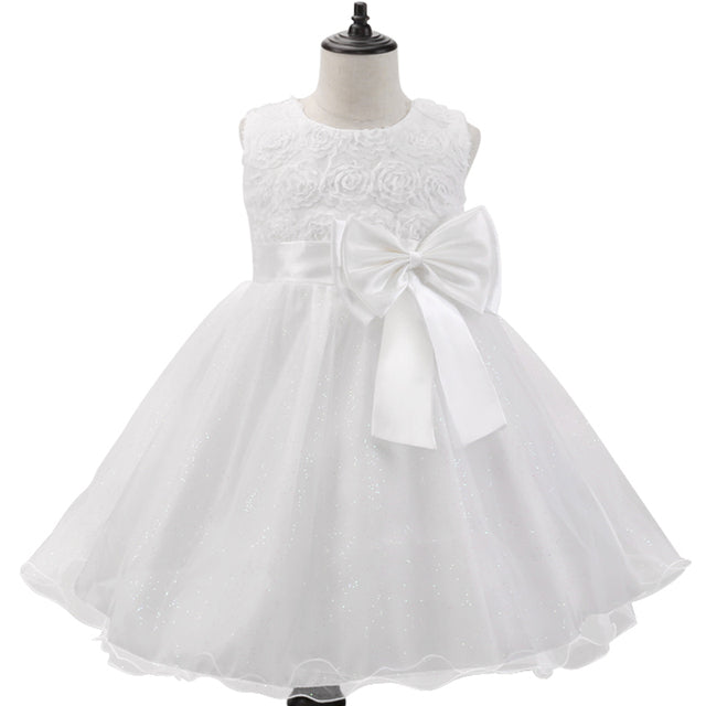 Girl Flower Princess Dress Children Summer Tutu Wedding Birthday Party Dresses