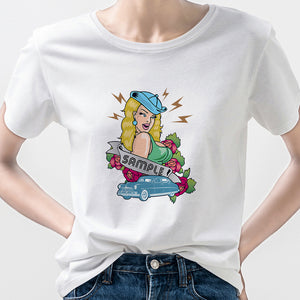 Aesthetic Soft Girl Y2K Accessories Pin Up Clothing Grunge Beauty Sexy Woman Tee Shirt