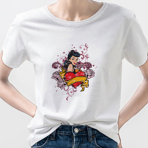 Aesthetic Soft Girl Y2K Accessories Pin Up Clothing Grunge Beauty Sexy Woman Tee Shirt