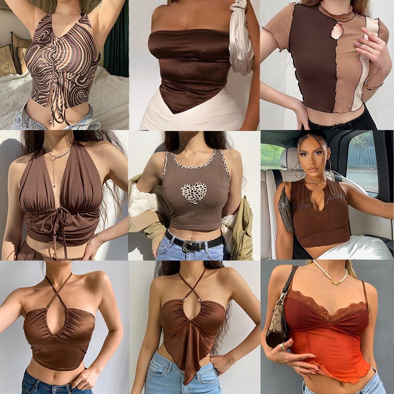 Corset Sexy Tank Crop Tops Women Cyber Accessories Summer Body Blouse Aesthetic