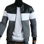 New Trend Fashion Men Jacket Leather Stand-up