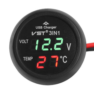 USB Car Charger Voltmeter