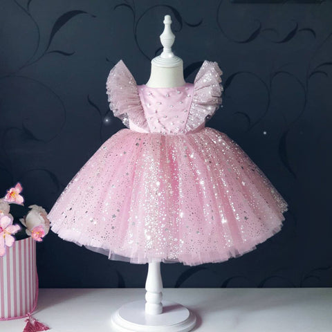 Baby Girl Party Gown Flower Girls Dresses for Wedding  Birthday Kids Clothes