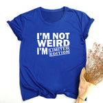 LIMITED EDITION Women T Shirts Funny Letters Printed