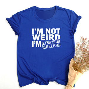 LIMITED EDITION Women T Shirts Funny Letters Printed