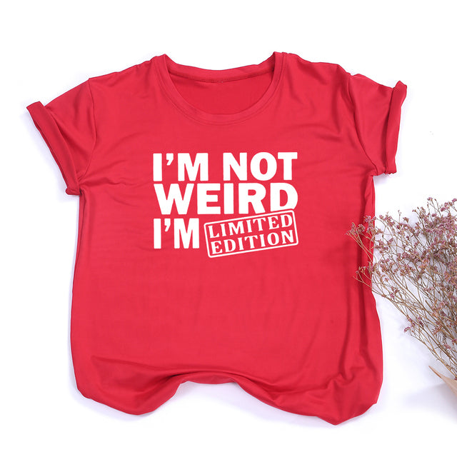 LIMITED EDITION Women T Shirts Funny Letters Printed