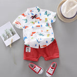 Baby Boys Girls Clothes Clothing Sets Kids Children Boy T-shirts + Pants Suits Summer Toddler