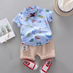 Baby Boys Girls Clothes Clothing Sets Kids Children Boy T-shirts + Pants Suits Summer Toddler