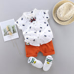 Baby Boys Girls Clothes Clothing Sets Kids Children Boy T-shirts + Pants Suits Summer Toddler