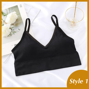 Women Tank Crop Top Seamless Underwear Female Crop Tops Sexy Padded Camisole