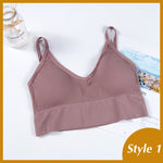 Women Tank Crop Top Seamless Underwear Female Crop Tops Sexy Padded Camisole