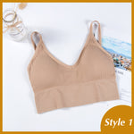 Women Tank Crop Top Seamless Underwear Female Crop Tops Sexy Padded Camisole