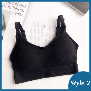 Women Tank Crop Top Seamless Underwear Female Crop Tops Sexy Padded Camisole