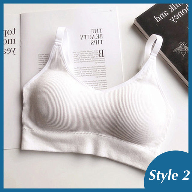 Women Tank Crop Top Seamless Underwear Female Crop Tops Sexy Padded Camisole