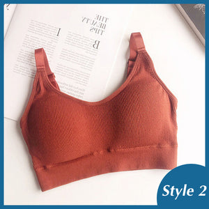 Women Tank Crop Top Seamless Underwear Female Crop Tops Sexy Padded Camisole