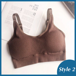 Women Tank Crop Top Seamless Underwear Female Crop Tops Sexy Padded Camisole