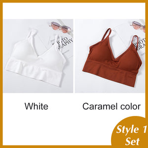 Women Tank Crop Top Seamless Underwear Female Crop Tops Sexy Padded Camisole