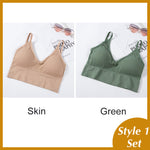 Women Tank Crop Top Seamless Underwear Female Crop Tops Sexy Padded Camisole