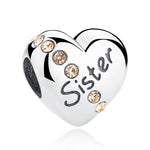 Pandora Bracelet Original Heart-Shaped Fit 925 Sterling Silver Golden