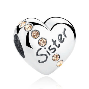 Pandora Bracelet Original Heart-Shaped Fit 925 Sterling Silver Golden