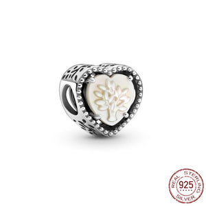 Pandora Bracelet Original Heart-Shaped Fit 925 Sterling Silver Golden