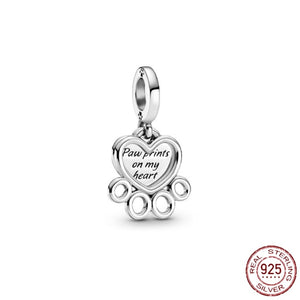 Pandora Bracelet Original Heart-Shaped Fit 925 Sterling Silver Golden