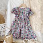 Summer Girls Dress Strap Hollow Embroidery Casual Sleeveless Party Princess Dress