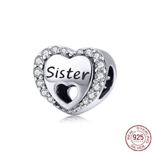 925 Sterling Silver Fit Original Pandora forever family Charm Women Jewelry