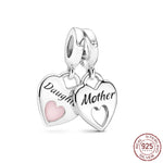 925 Sterling Silver Fit Original Pandora forever family Charm Women Jewelry