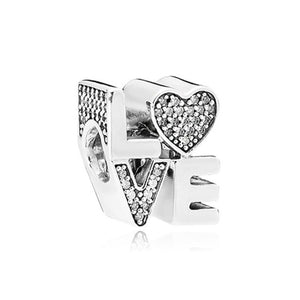 925 Sterling Silver Fit Original Pandora forever family Charm Women Jewelry