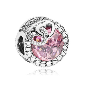 925 Sterling Silver Fit Original Pandora forever family Charm Women Jewelry