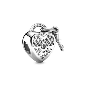 Sterling Silver Round charm Fit Original Pandora Bracelet