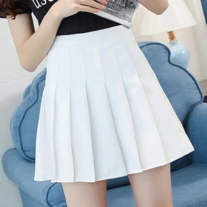 Women High Waist Skirt Summer Casual black tennis School Uniform Mini Skirts for Girls