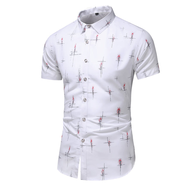 Fashion Style Design Short Sleeve Casual Shirt Men Summer Clothing