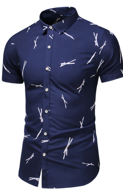 Fashion Style Design Short Sleeve Casual Shirt Men Summer Clothing