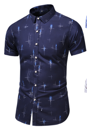 Fashion Style Design Short Sleeve Casual Shirt Men Summer Clothing